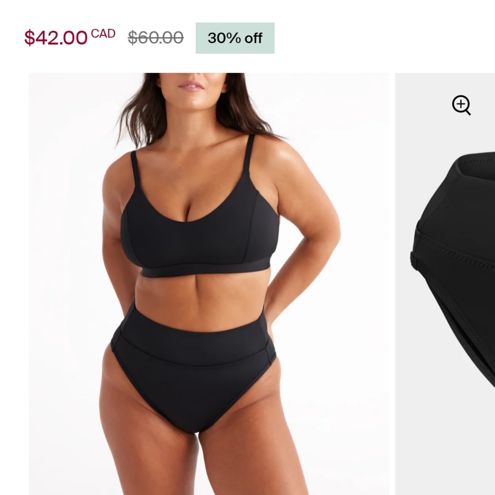 Leakproof High Rise High Cut Swim Bottom